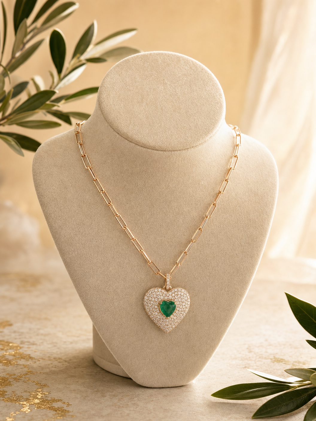 Amore Green Necklace