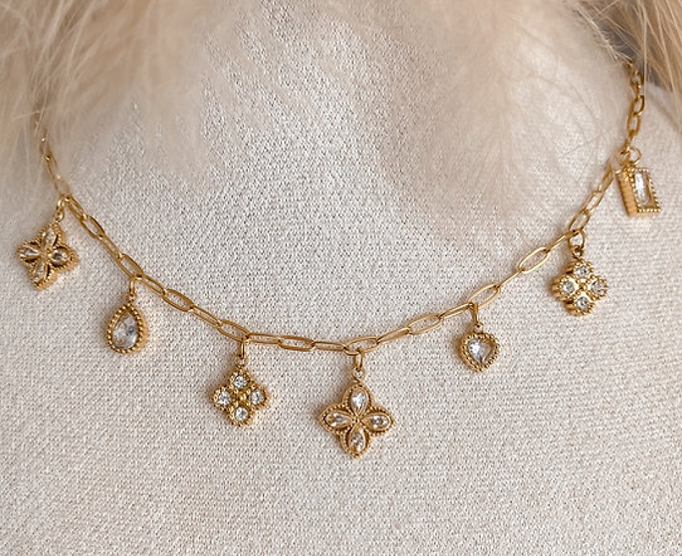 Flower Charm Necklace