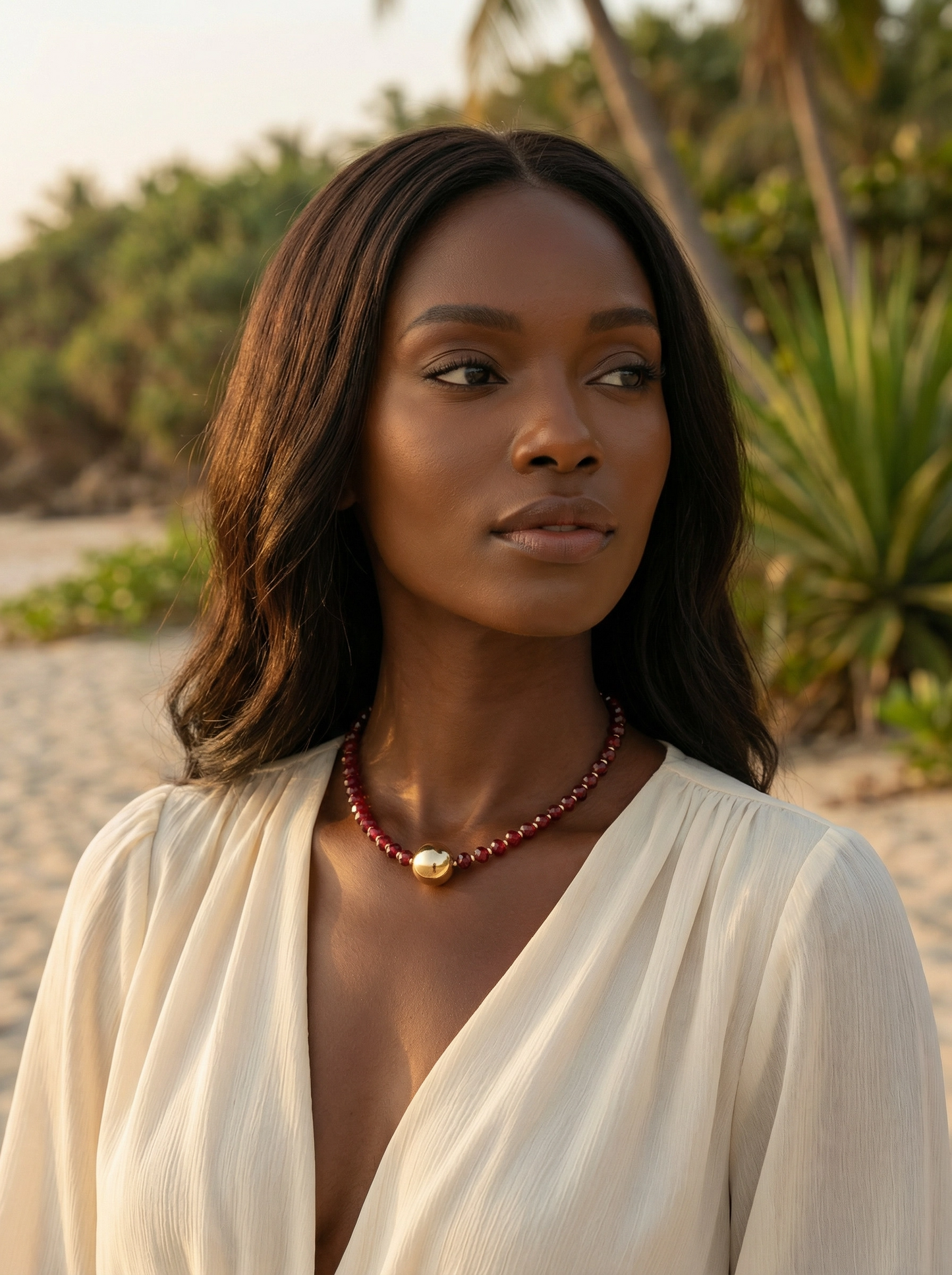 Necklaces Golden Ruby